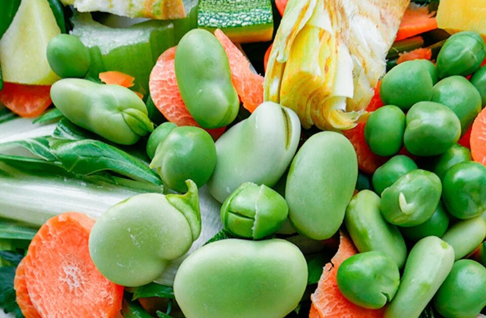 Bazzoffia con fave, carote, piselli, zucchine, bieta e carciofi