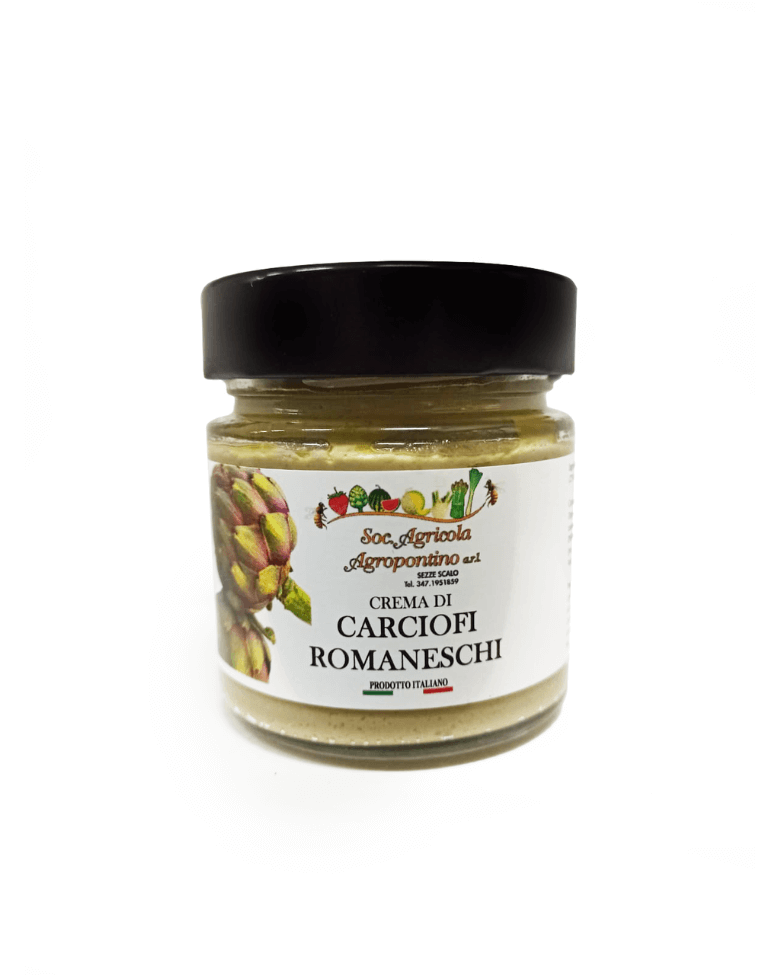 Barattolo di crema di carciofi romaneschi