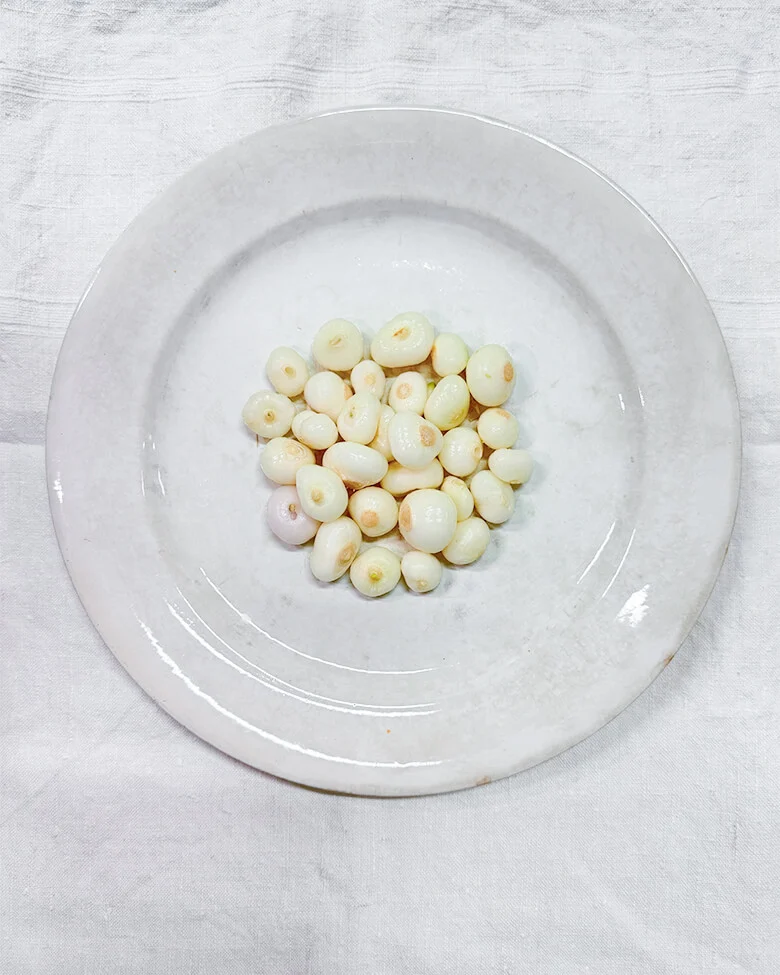piatto con cipolline borettane